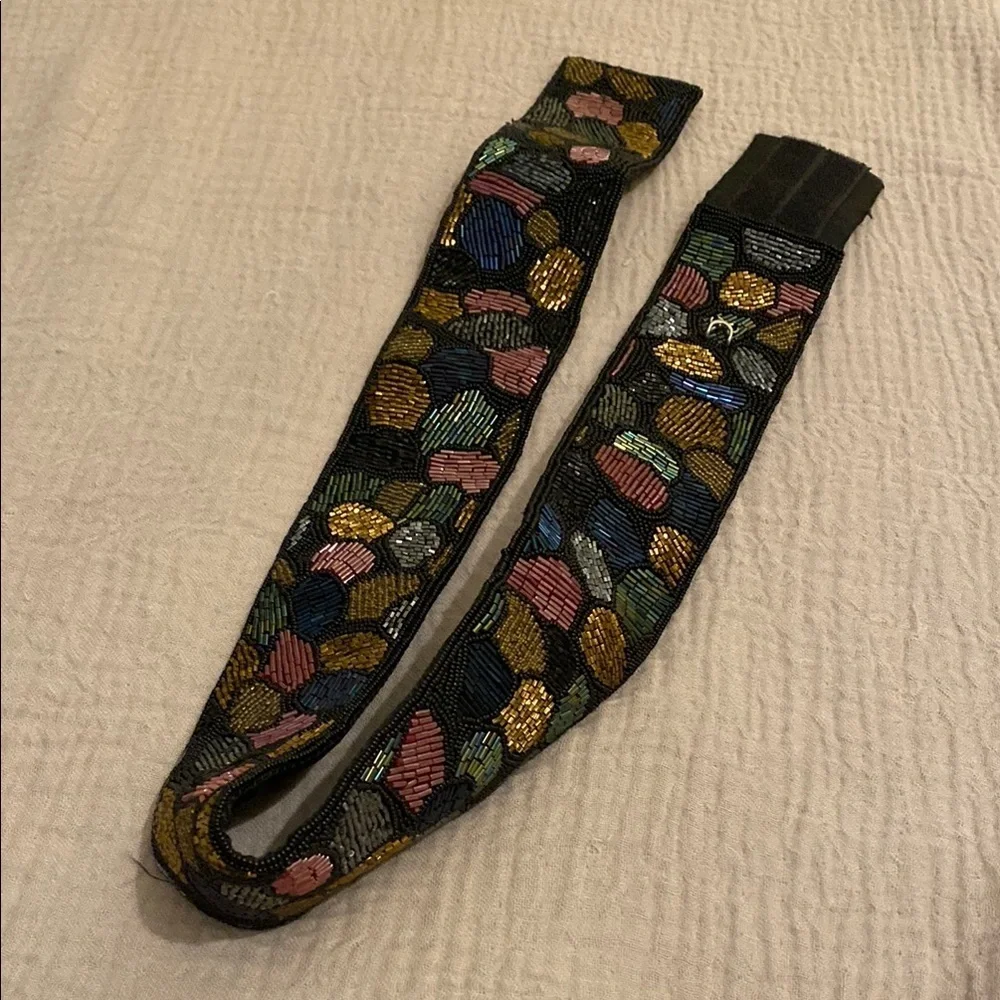 La Regale Colorful Beaded Headband. Size Xs/ S